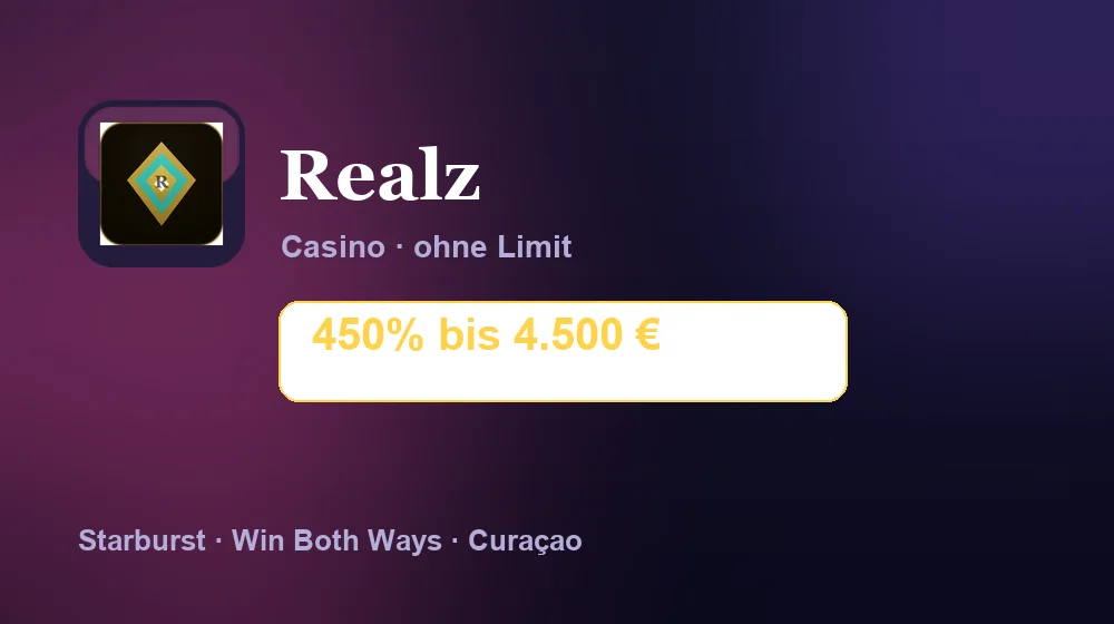 Screenshot von Realz Casino