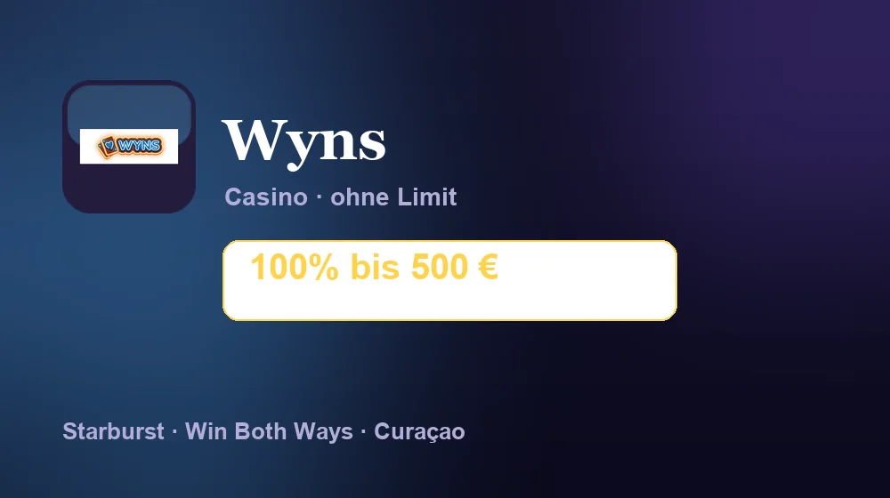 Screenshot von Wyns Casino